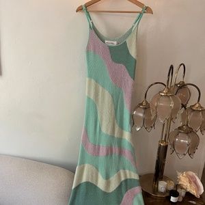 House of Sunny Good Vibrations Midi Dress Size 4